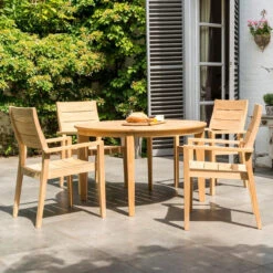 Alexander Rose Roble Stacking Armchair -Living Furnitures Shop 150hb 159 4 seater set 52390.1627982268