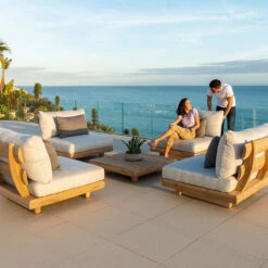 Alexander Rose - Sorrento Lounge Mid Module With Cushion -Living Furnitures Shop 203 210 55672.1628324280