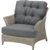 4 Seasons - Valentine Rattan Living Chair With 2 Cushions - Pure -Living Furnitures Shop 211736 30536.1645450175