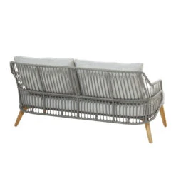 4 Seasons Outdoor - Sempre Living Bench 2.5 Seater With Teak Legs -Living Furnitures Shop 213844 2 91038.1676303243