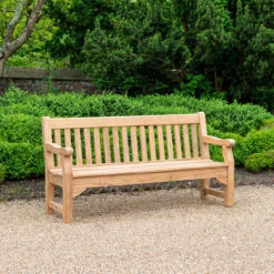 Alexander Rose - Teak Park Bench 6ft -Living Furnitures Shop 218 Lifestyle 64301.1641979349