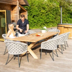 Alexander Rose - Teak Plank Table 3m X 1m -Living Furnitures Shop 221 7561LG 08801.1641979299