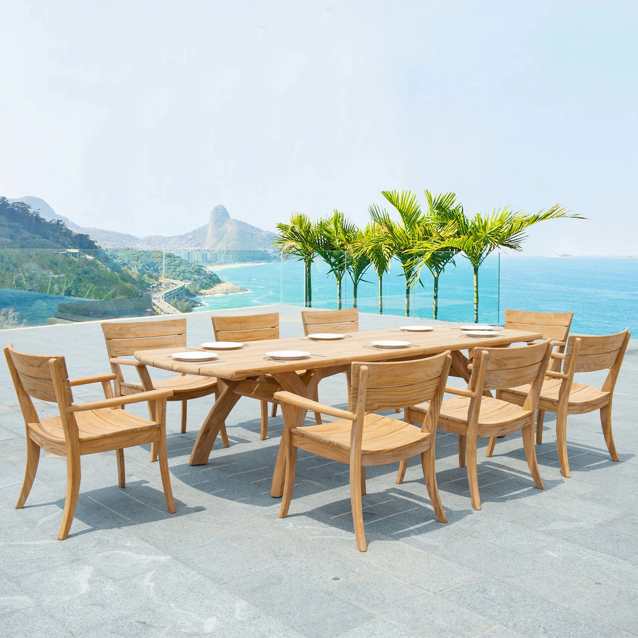 Alexander Rose - Sorrento 8 Seat Dining Set 3 Alexander Rose - Sorrento 8 Seat Dining Set