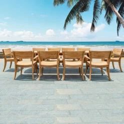 Alexander Rose - Sorrento Dining Table 3m X 1m -Living Furnitures Shop 231 228 Lifestyle 01998.1641978949