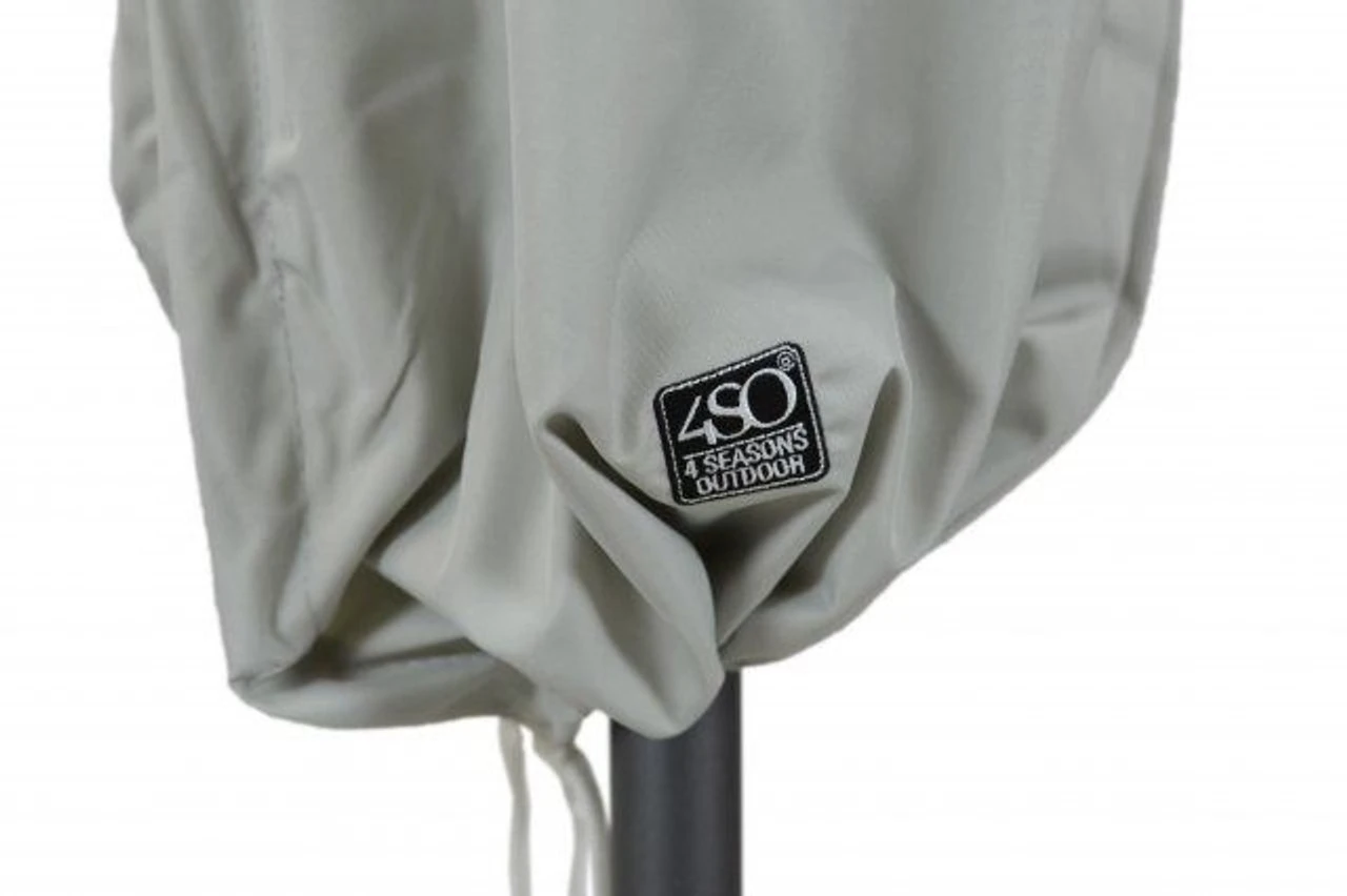 4 Seasons Outdoor - Polyester Parasol Cover For Hacienda, Grey - Image 3