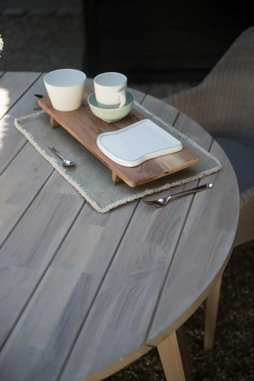 4 Seasons Outdoor - Avila Teak 4 Seater Dining Set With Derby Circular Teak Table 130cm - Image 8