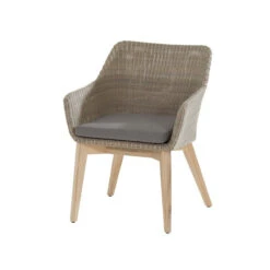 4 Seasons Outdoor - Avila 6 Seater Teak Dining Set With Circular Table 160cm -Living Furnitures Shop 4 seasons outdoor avila teak dining chair 04359.1628323836