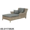 4 Seasons - Valentine Rattan Sun Lounger One Seater With 4 Cushions, Pure -Living Furnitures Shop 4 seasons outdoor valentine rattan sun lounger one seater with 4 cushions pure 1 1 62876.1645450223