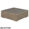 4 Seasons - Kingston Rattan Coffee Table With Glass 95cm X 95cm X 35cm - Pure -Living Furnitures Shop 4s 211745 08689.1622820410