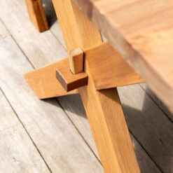 Alexander Rose - Acacia Live Edge Dining Set -Living Furnitures Shop AC1357 Lifestyle 2 43867.1641979416