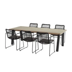 4 Seasons Outdoor - Elba/Derby Dining Set, 6 Seater