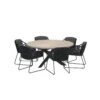 4 Seasons Outdoor - Accor/Louvre Dining Set -Living Furnitures Shop Louvre Dining 07899.1641483888