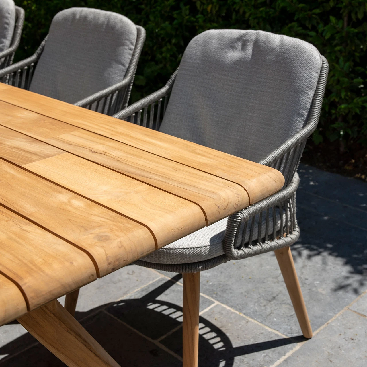 4 Seasons Outdoor - Bel Air Teak Dining Table 2.4m X 1m 4 4 Seasons Outdoor - Bel Air Teak Dining Table 2.4m X 1m - Image 2