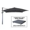 Alexander Rose - Square Cantilever Parasol 3m, Charcoal -Living Furnitures Shop UH30S 22317.1639573953