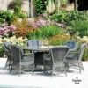 Alexander Rose 6 Seater Monte Carlo Rattan Dining Set, 150cm -Living Furnitures Shop alexander rose 6 seater monte carlo rattan dining set 1.5m table glass with cushions 36520.1632738483