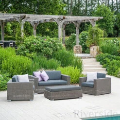 Alexander Rose Monte Carlo Rattan Sofa Set With Cushions