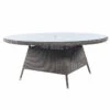 Alexander Rose Monte Carlo Rattan Table & Glass 1.8M Ø Grey -Living Furnitures Shop alexander rose monte carlo rattan table glass 1.8m grey 62826.1622824078
