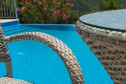 Alexander Rose Ocean Pearl Fiji Rattan 60cm Bistro Set With Stacking Armchairs -Living Furnitures Shop alexander rose ocean pearl fiji rattan 60cm bistro set 3 97559.1627892000