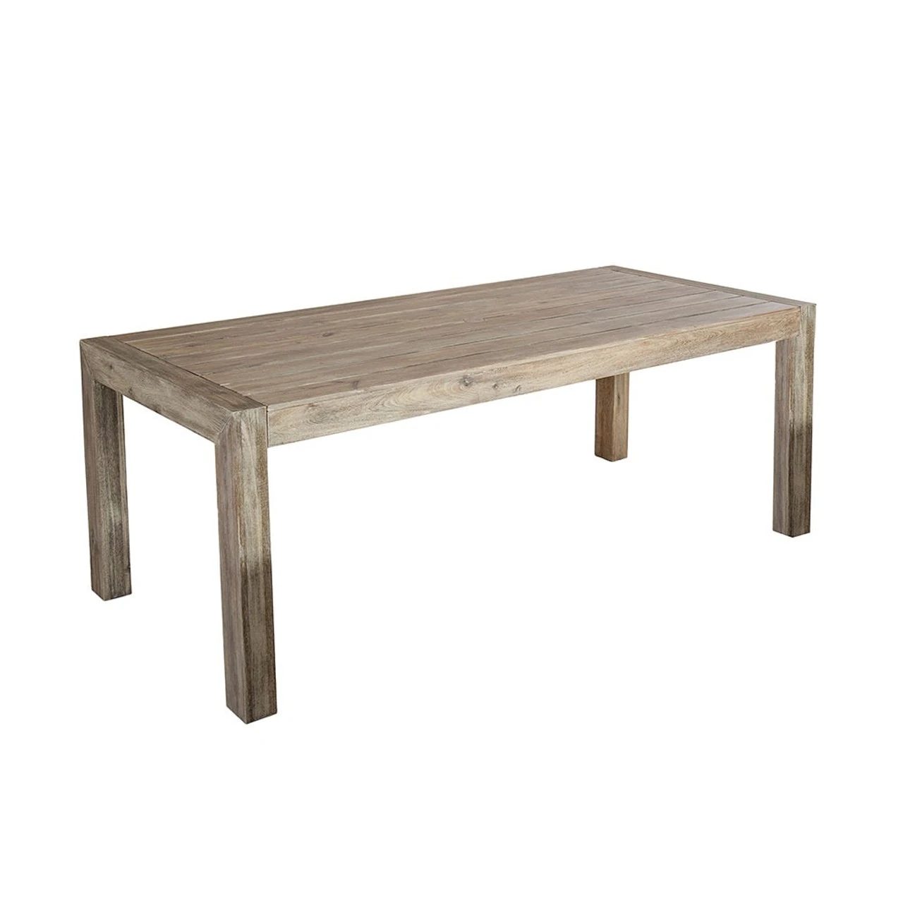 Alexander Rose Old England Acacia Distressed Grey Painted Table, 2m