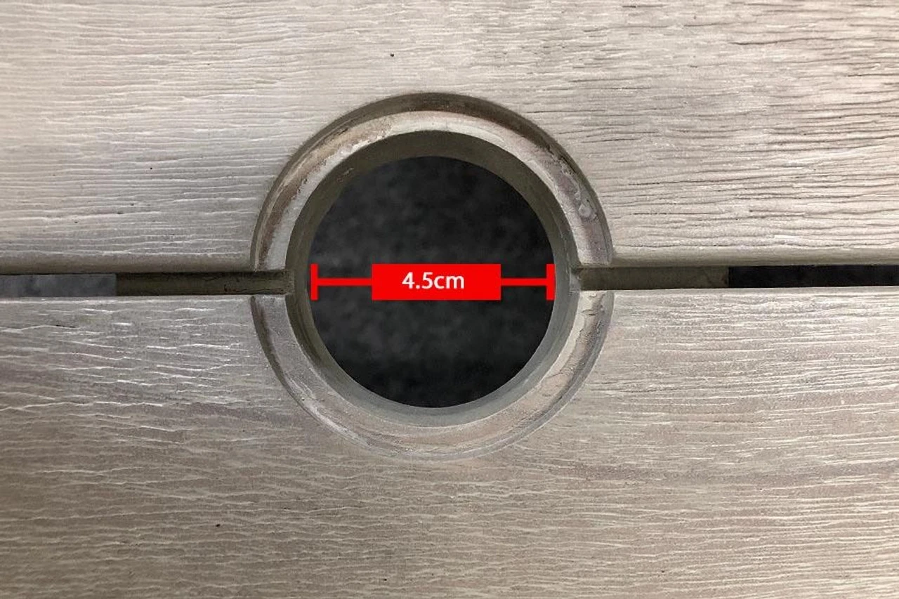 Alexander Rose Old England Acacia Distressed Grey Painted Table, 2m - Image 2