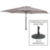 Alexander Rose Grey Portofino Aluminium Parasol With Tilt 2.4MØ -Living Furnitures Shop alexander rose portofino aluminium parasol with tilt 2.4m 65909.1622821869