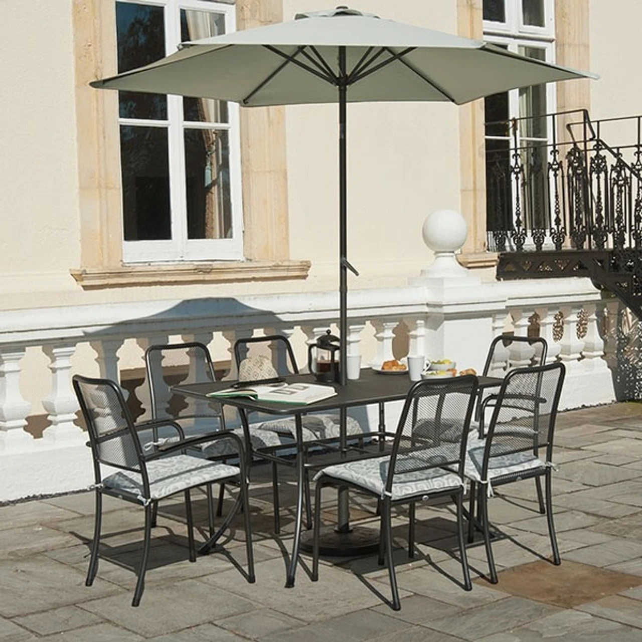 Alexander Rose Portofino 6 Seater Set With 1.45m X 0.9m Table