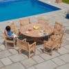 Alexander Rose Roble 8 Seater Set With Integral Lazy Susan 175cm, Oatmeal -Living Furnitures Shop alexander rose roble 8 seater set 82418.1622807146