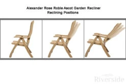 Alexander Rose Roble 6 Seater Set, 145cm Table -Living Furnitures Shop alexander rose roble ascot garden recliner reclining 1 43153.1627987104