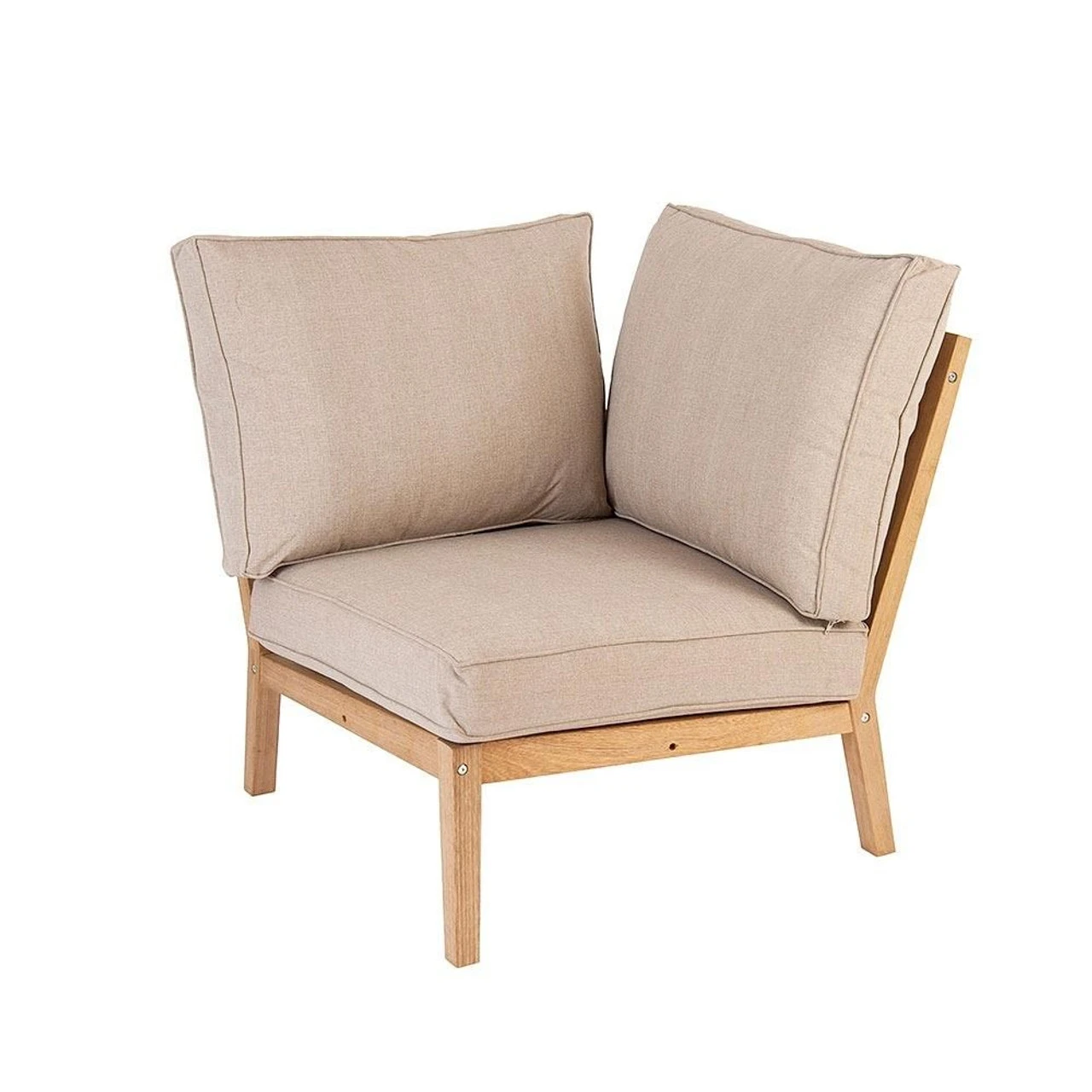 Alexander Rose Roble 6 Piece Modular Set With Oatmeal Cushions - Image 3