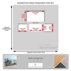 Alexander Rose Roble Lounge Set -Living Furnitures Shop alexander rose roble lounge set measurements 82171.1627981736
