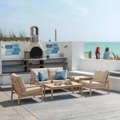 Alexander Rose Roble Lounge Set -Living Furnitures Shop alexander rose roble lounge set with oatmeal cushions 1 1 44853.1627981737