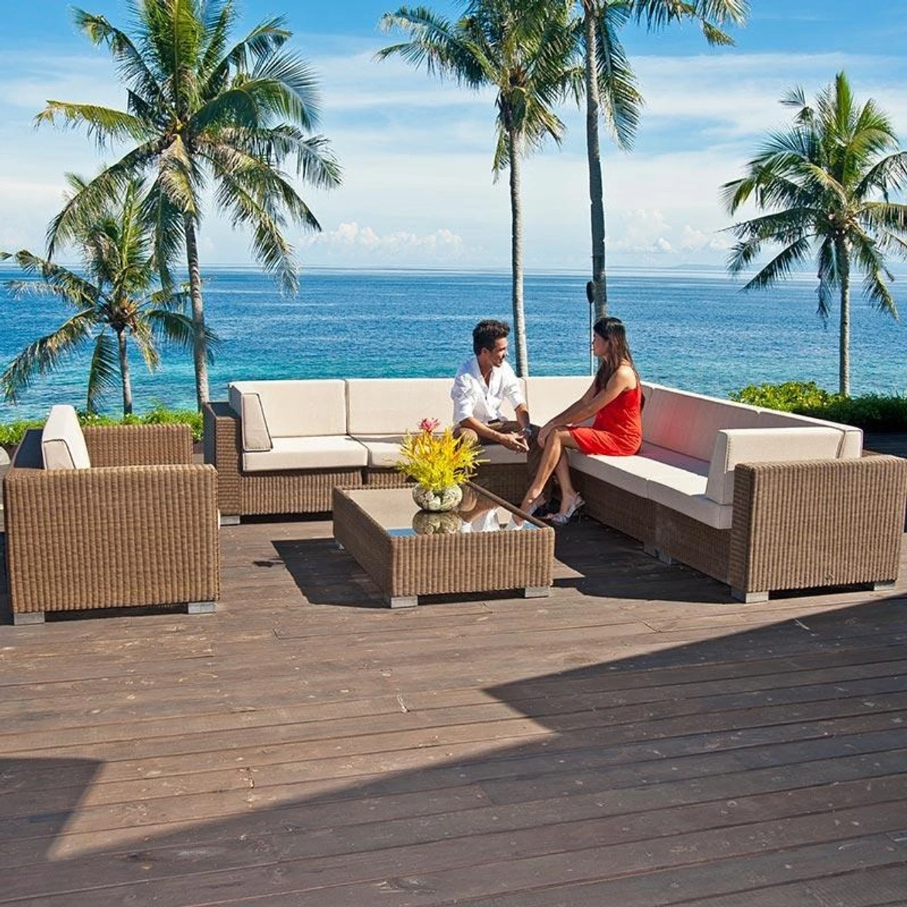 Alexander Rose San Marino 7 Piece Modular Corner Set