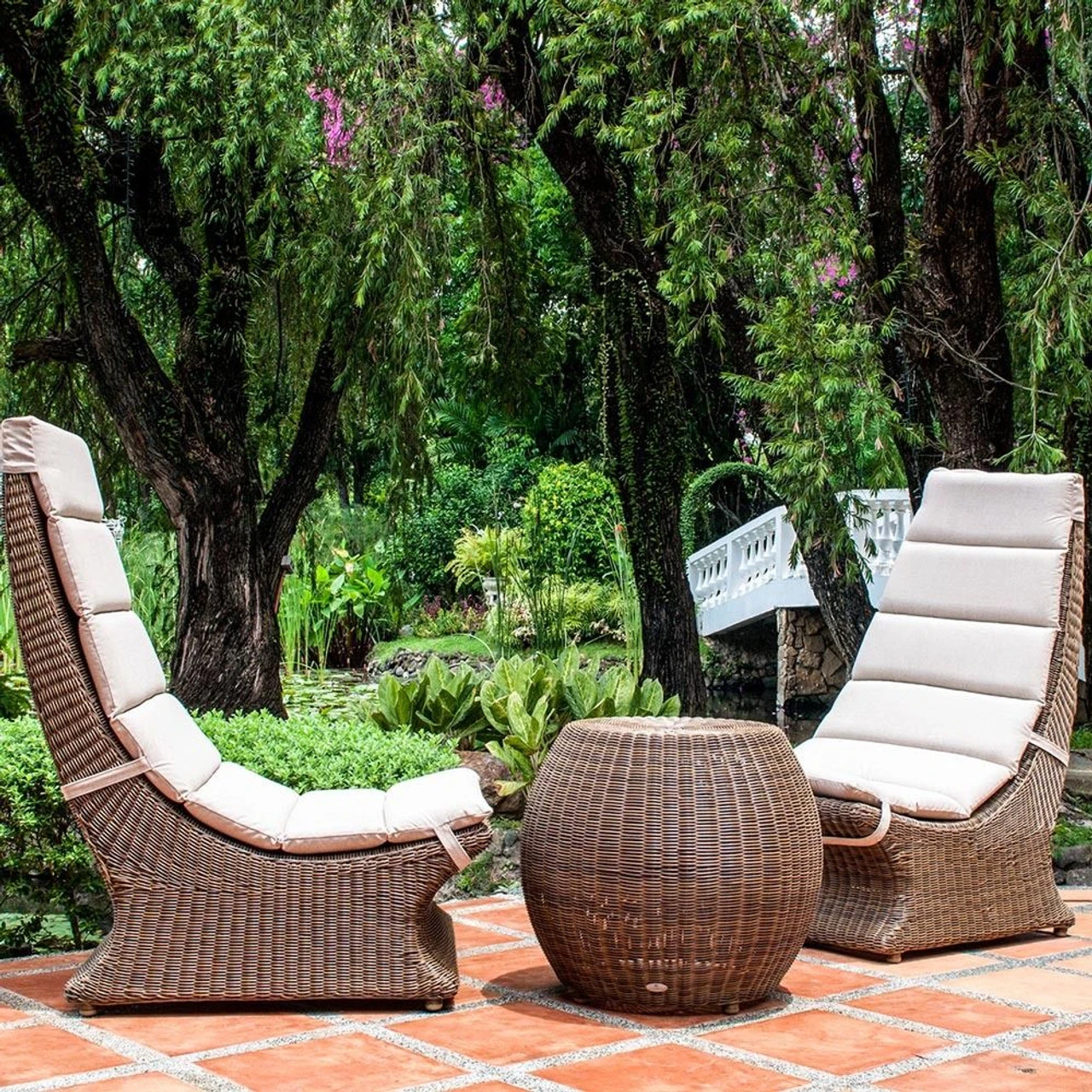 Alexander Rose San Marino Rattan Lazy Chair With Cushion 5 Alexander Rose San Marino Rattan Lazy Chair With Cushion - Image 3