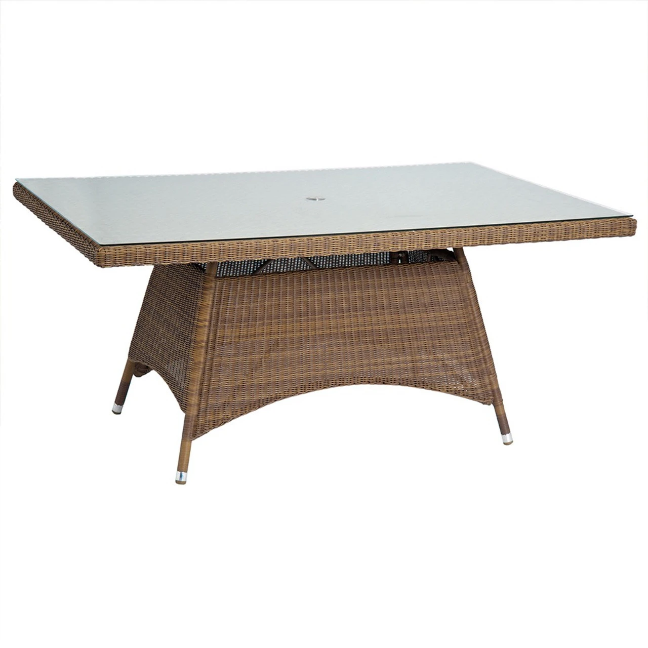 Alexander Rose San Marino Rectangular Rattan Table With Glass 1.6M X 1.0M 3 Alexander Rose San Marino Rectangular Rattan Table With Glass 1.6M X 1.0M