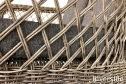 Alexander Rose 6 Seater Monte Carlo Rattan Dining Set, 150cm -Living Furnitures Shop close up detail of the monte carlo open weave 2 56034.1627655552