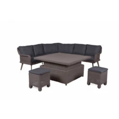 4 Seasons Outdoor - Memphis Medium Cosy Dining Set, Polyloom Pebble -Living Furnitures Shop enrr1uzq 1 79044.1628345851