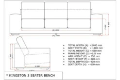 4 Seasons - Kingston 3 Seater Rattan Sofa With 6 Cushions - Pure -Living Furnitures Shop kingston 3 seater bench 98254.1628330821