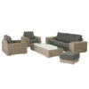 4 Seasons Outdoor - Kingston 5 Piece Sofa Set -Living Furnitures Shop kingston sofa set with footstool 90819.1622850558