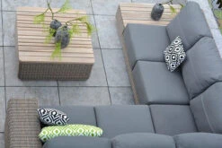 4 Seasons Outdoor - Kingston Coffee Table Teak Top - Pure -Living Furnitures Shop kingston teak lifestyle 900x600 1 32233.1628331195