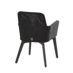 4 Seasons Outdoor - Lisboa 6 Seater Rattan Set With 240cm X 100cm Rectangular Table Polyloom Anthracite -Living Furnitures Shop lisboa dining chair with cushion aluminium legs polyloom anthracite2 89869.1628331295