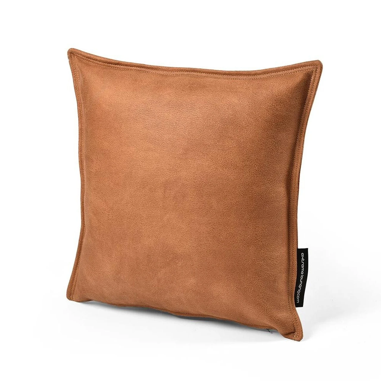 Luxury Faux Leather Indoor Cushion Tan 3 Luxury Faux Leather Indoor Cushion Tan