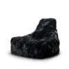 Mighty B Bag (Indoor) Black Fur Bean Bag -Living Furnitures Shop mighty b bag indoor black fur bean bag 92462.1632738504