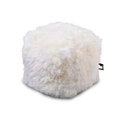Mighty B Box (Indoor) Cream Fur Footrest
