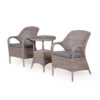 4 Seasons Outdoor - Sussex Bistro Set, Polyloom Pebble -Living Furnitures Shop sussex bistro set pebble 27005.1622846100